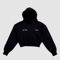 HOODIE CROP TOP - BLACK