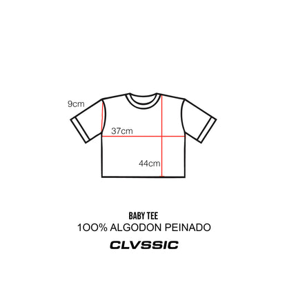 BABY TEE  WHITE - CLVSSIC