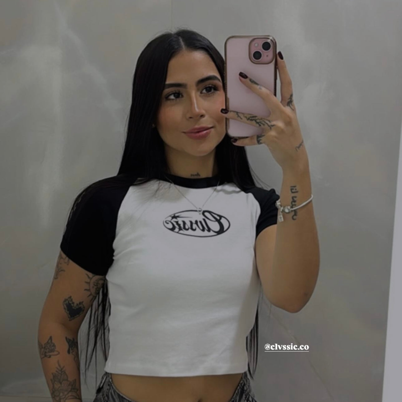 BABY TEE B/W - CLVSSIC